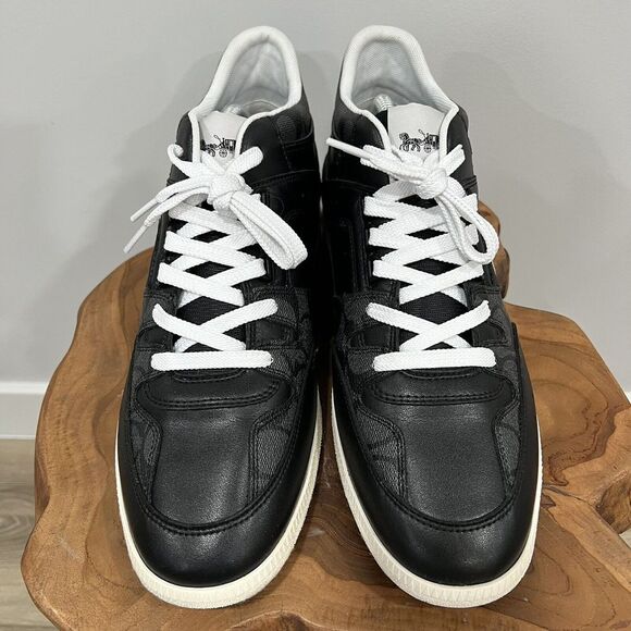 Coach Men's Signature Mid Top Sneaker. Size 10D Color Black. NIB CI083 - Picture 4 of 13